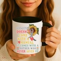 Dyslexia Doesn't Come With A Manual Coffee Mug thumb 3