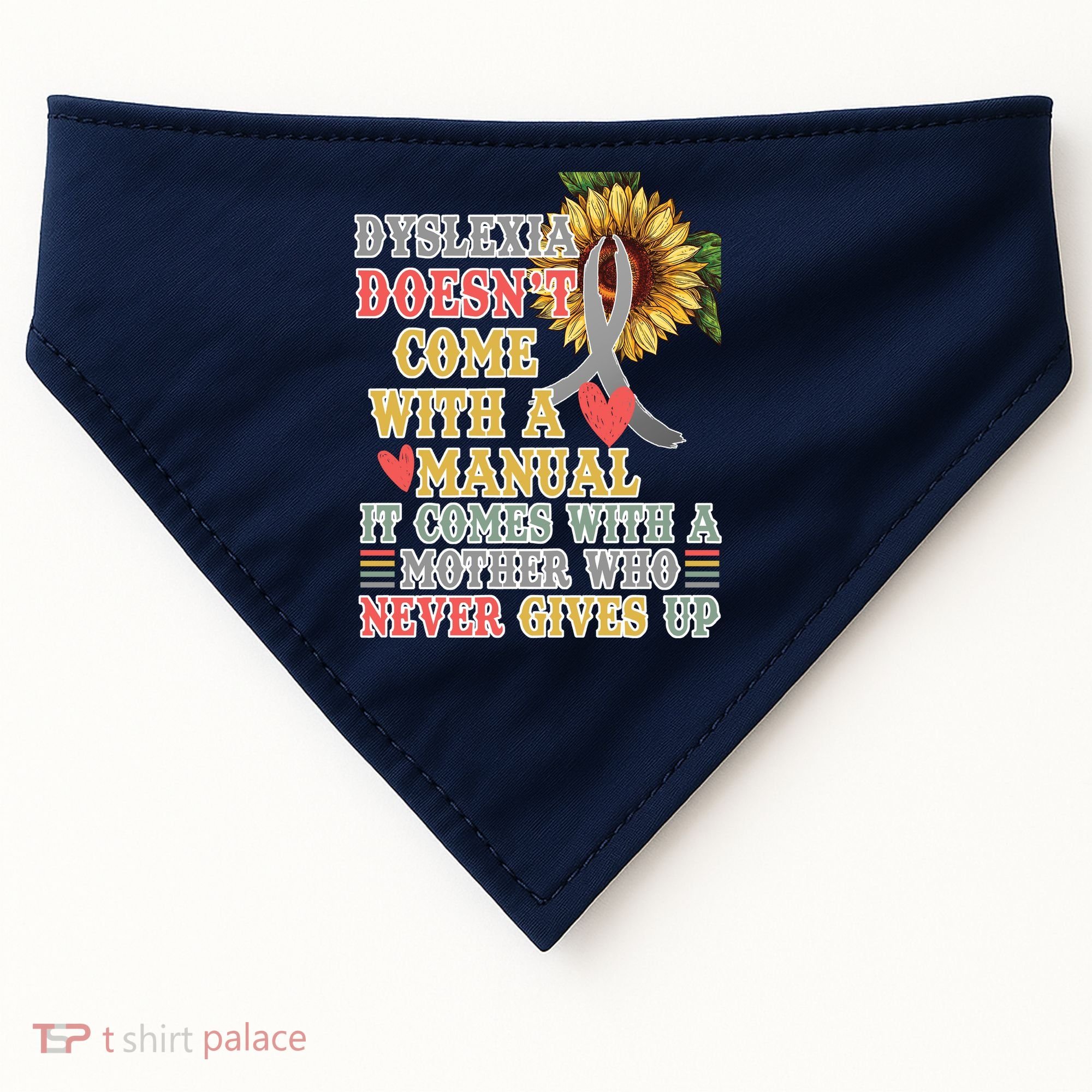 Dyslexia Doesn't Come With A Manual USA-Made Doggie Bandana