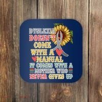 Dyslexia Doesn't Come With A Manual Coaster thumb 0