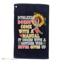 Dyslexia Doesn't Come With A Manual Golf Towel thumb 0