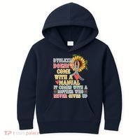 Dyslexia Doesn't Come With A Manual Kids Hoodie thumb 0