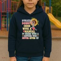 Dyslexia Doesn't Come With A Manual Kids Hoodie thumb 3