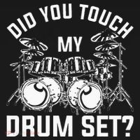 Did You Touch My Drum Set Funny Drummer Percussion Drums Bucket Hat thumb 4