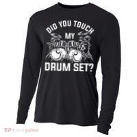 Did You Touch My Drum Set Funny Drummer Percussion Drums Cooling Performance Long Sleeve Crew thumb 0