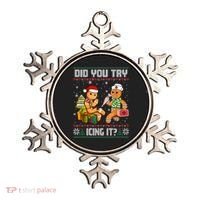 Did You Try Icing It Funny Gingerbread Christmas Holiday Ornament thumb 0