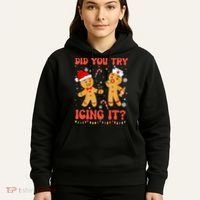 Did You Try Icing It Christmas Nurse Gingerbread  Hoodie thumb 5
