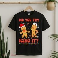 Did You Try Icing It Christmas Nurse Gingerbread  T-Shirt thumb 2