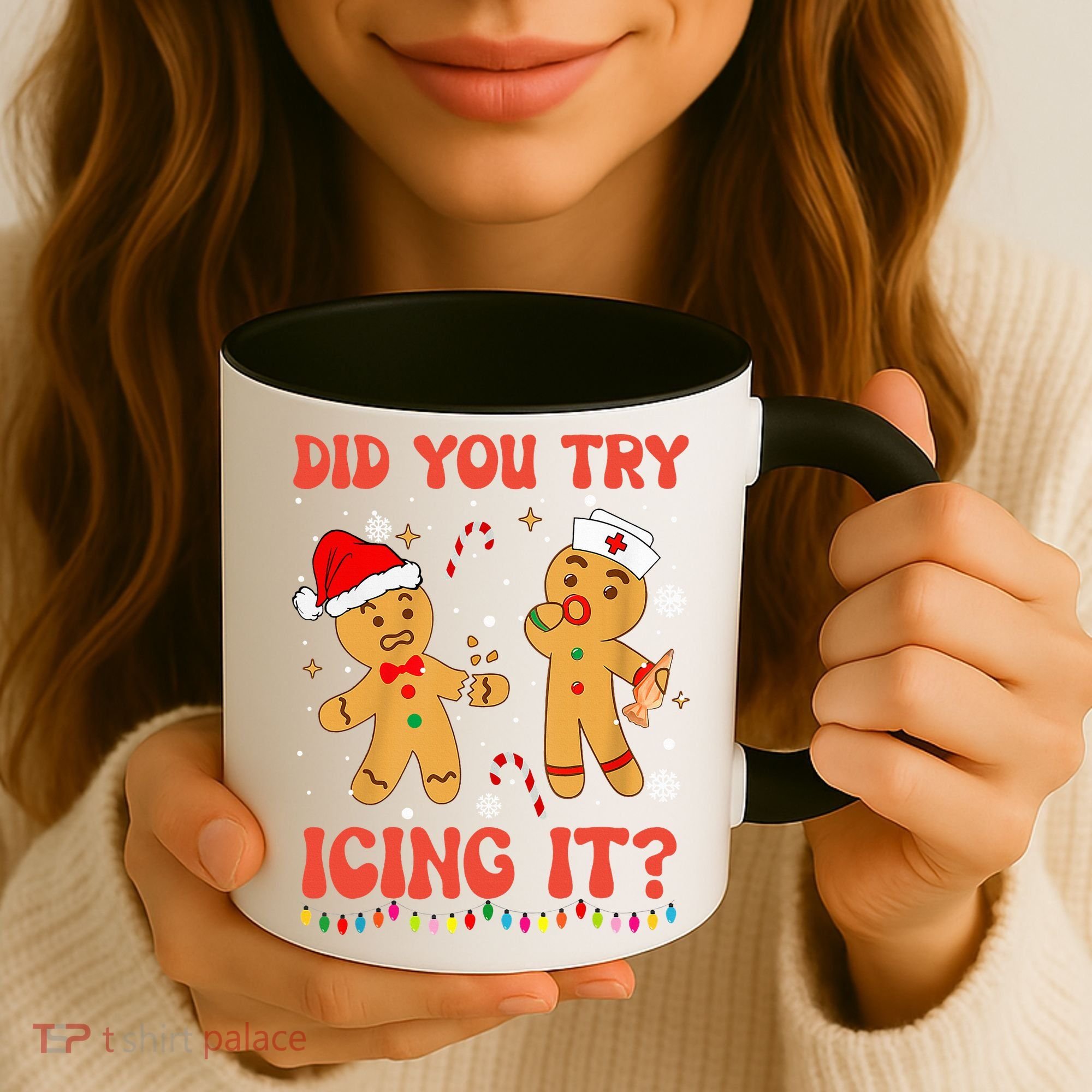 Did You Try Icing It Christmas Nurse Gingerbread  Coffee Mug