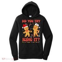 Did You Try Icing It Christmas Nurse Gingerbread  Women's Hoodie thumb 0