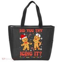 Did You Try Icing It Christmas Nurse Gingerbread  Tote Bag thumb 0