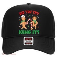 Did You Try Icing It Retro Christmas Gingerbread Nurse Squad Hat thumb 0