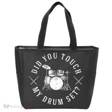 Did You Touch My Drum Set Funny Tote Bag