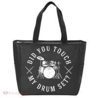 Did You Touch My Drum Set Funny Tote Bag thumb 0