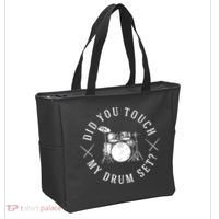Did You Touch My Drum Set Funny Tote Bag thumb 2