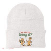 Did You Try Icing It Funny Gingerbread Funny Christmas Beanie thumb 0