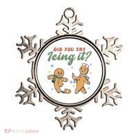 Did You Try Icing It Funny Gingerbread Funny Christmas Ornament thumb 0