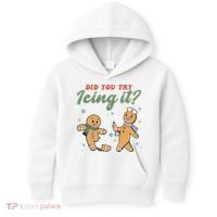Did You Try Icing It Funny Gingerbread Funny Christmas Kids Hoodie thumb 0