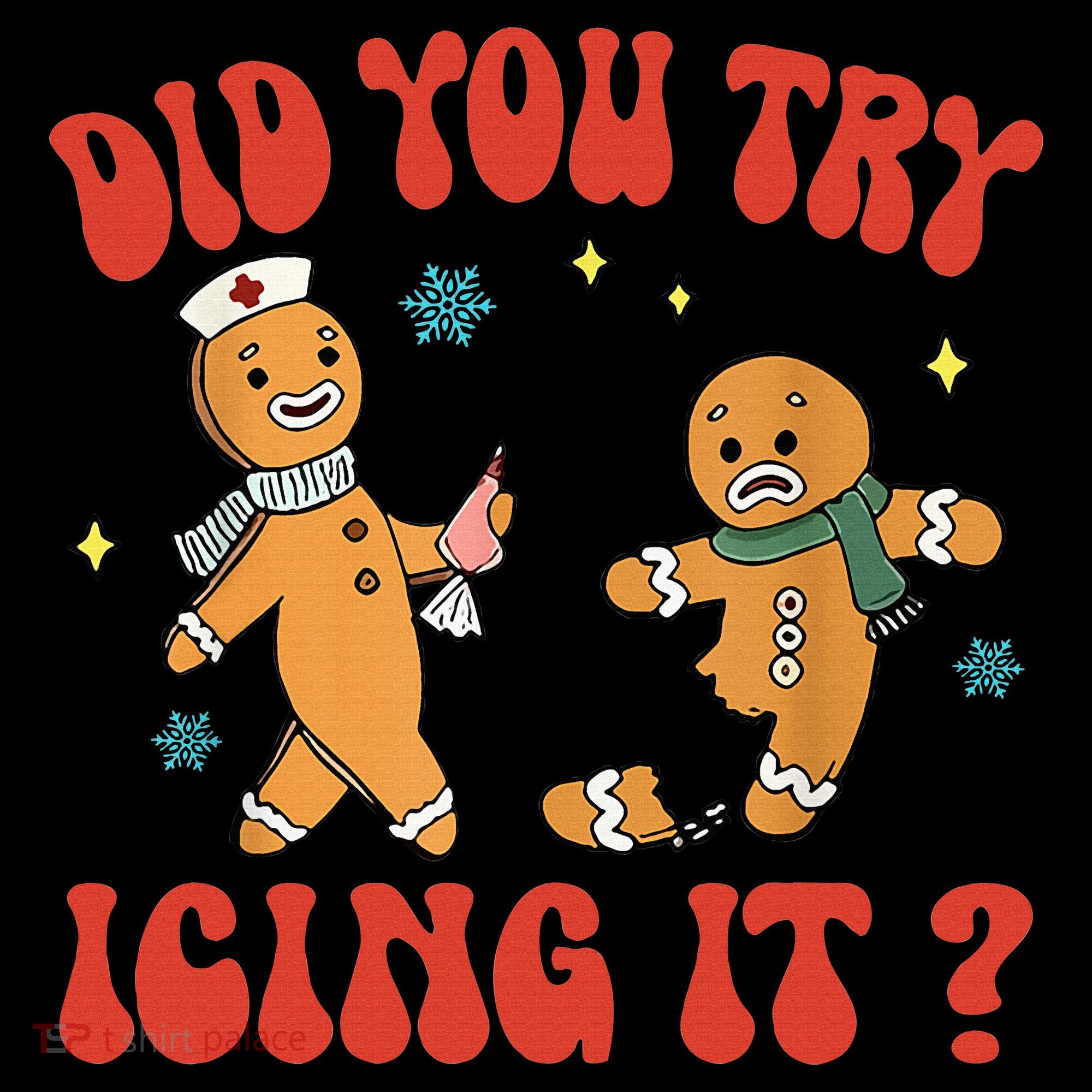 Did You Try Icing It Funny Christmas Nurse Gingerbread Man  Coffee Mug