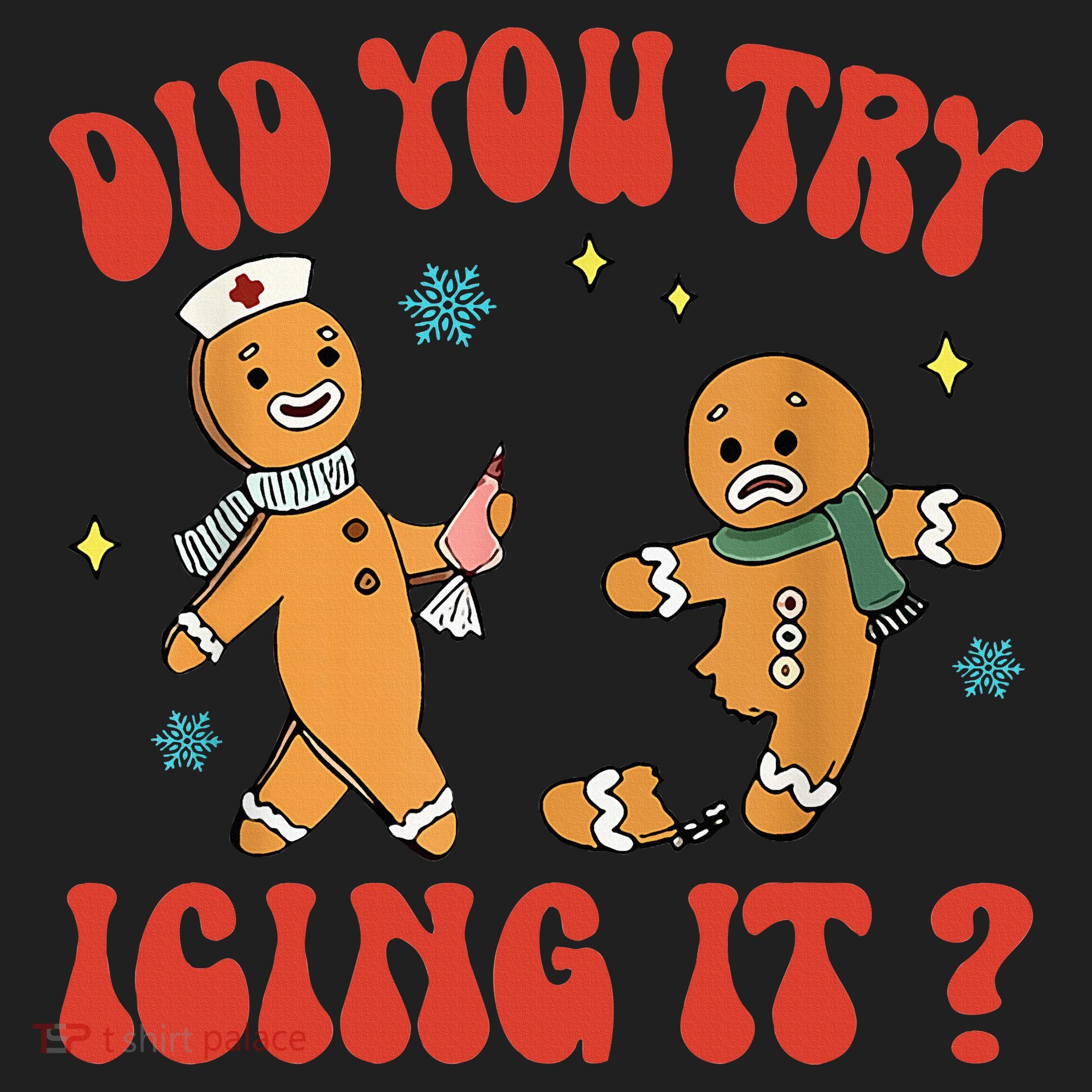 Did You Try Icing It Funny Christmas Nurse Gingerbread Man  Tumbler
