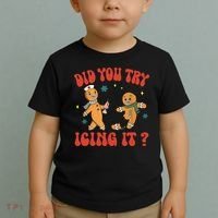 Did You Try Icing It Funny Christmas Nurse Gingerbread Man  Toddler T-Shirt thumb 2