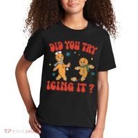 Did You Try Icing It Funny Christmas Nurse Gingerbread Man  Kids T-Shirt thumb 2