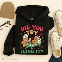 Did You Try Icing It Cute Christmas Hoodie thumb 4