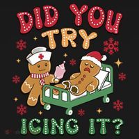 Did You Try Icing It Cute Christmas Hoodie thumb 7