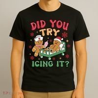 Did You Try Icing It Cute Christmas T-Shirt thumb 3