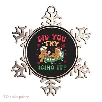 Did You Try Icing It Cute Christmas Ornament