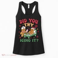 Did You Try Icing It Cute Christmas Women's Tank Top thumb 0