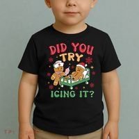 Did You Try Icing It Cute Christmas Toddler T-Shirt thumb 2