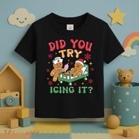 Did You Try Icing It Cute Christmas Toddler T-Shirt thumb 3