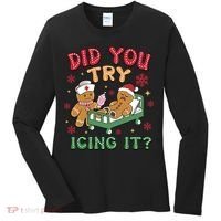 Did You Try Icing It Cute Christmas Women's Long Sleeve Shirt thumb 0