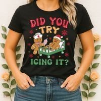Did You Try Icing It Cute Christmas Women's T-Shirt thumb 2
