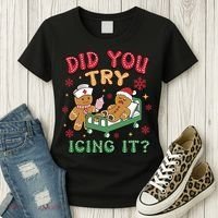 Did You Try Icing It Cute Christmas Women's T-Shirt thumb 3