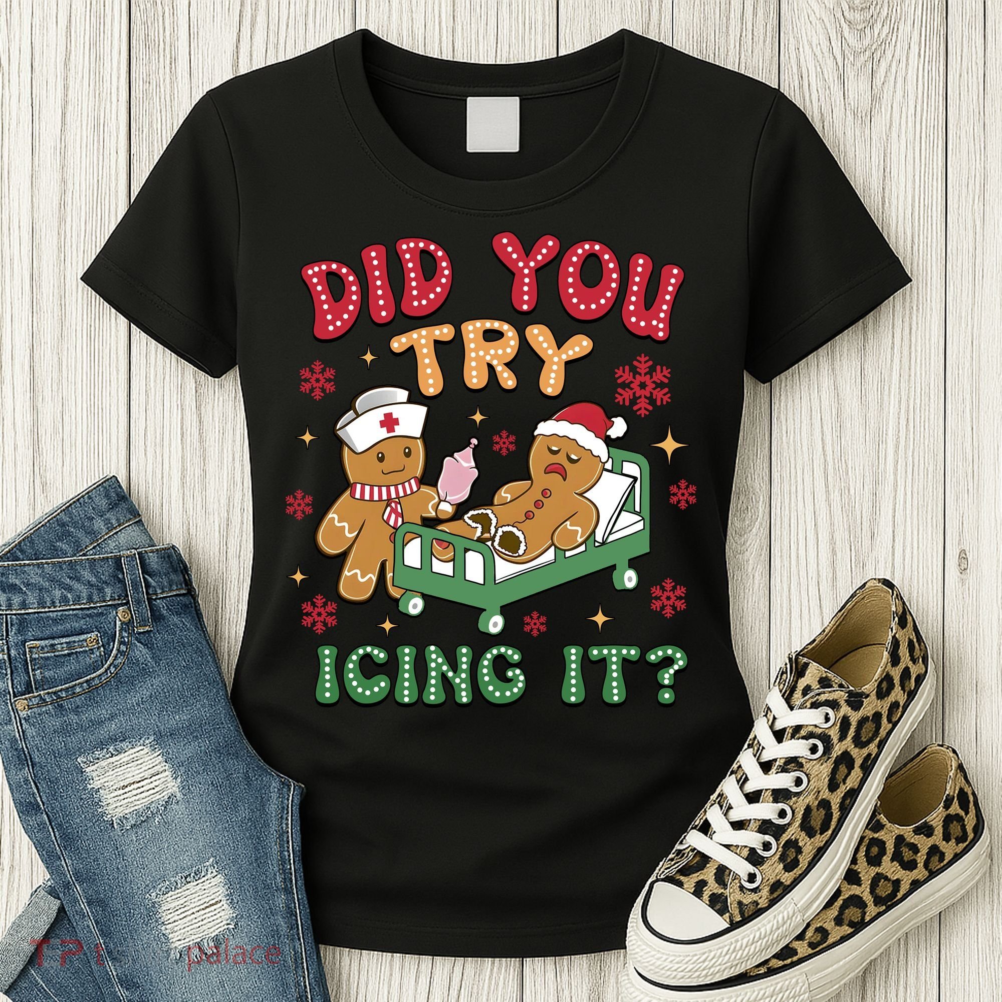 Did You Try Icing It Cute Christmas Women's T-Shirt