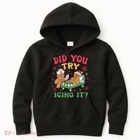 Did You Try Icing It Cute Christmas Kids Hoodie thumb 0