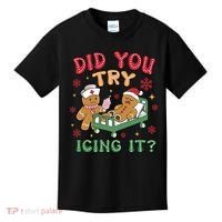 Did You Try Icing It Cute Christmas Kids T-Shirt thumb 0