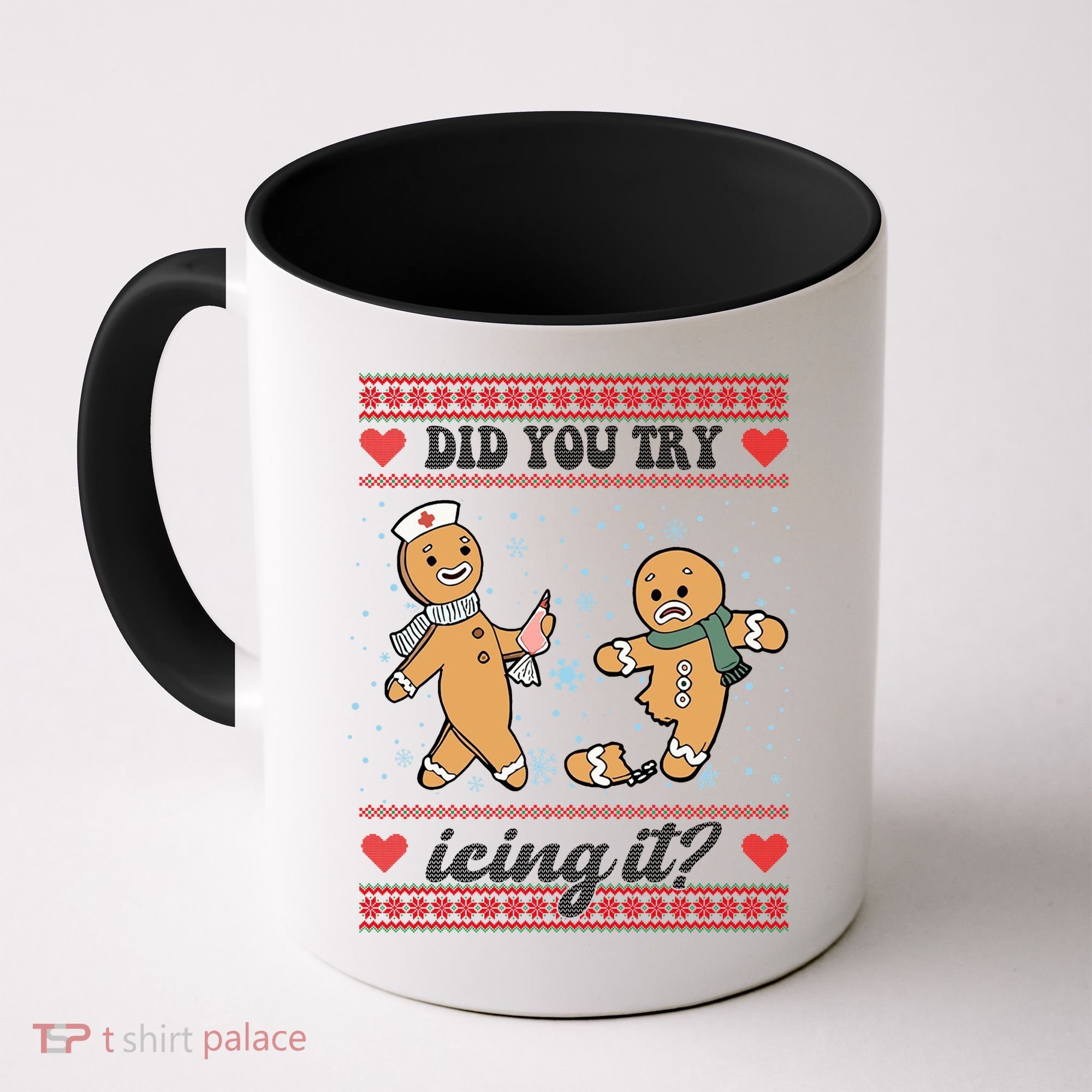 Did You Try Icing It Funny Christmas Gingerbread Cookie Coffee Mug