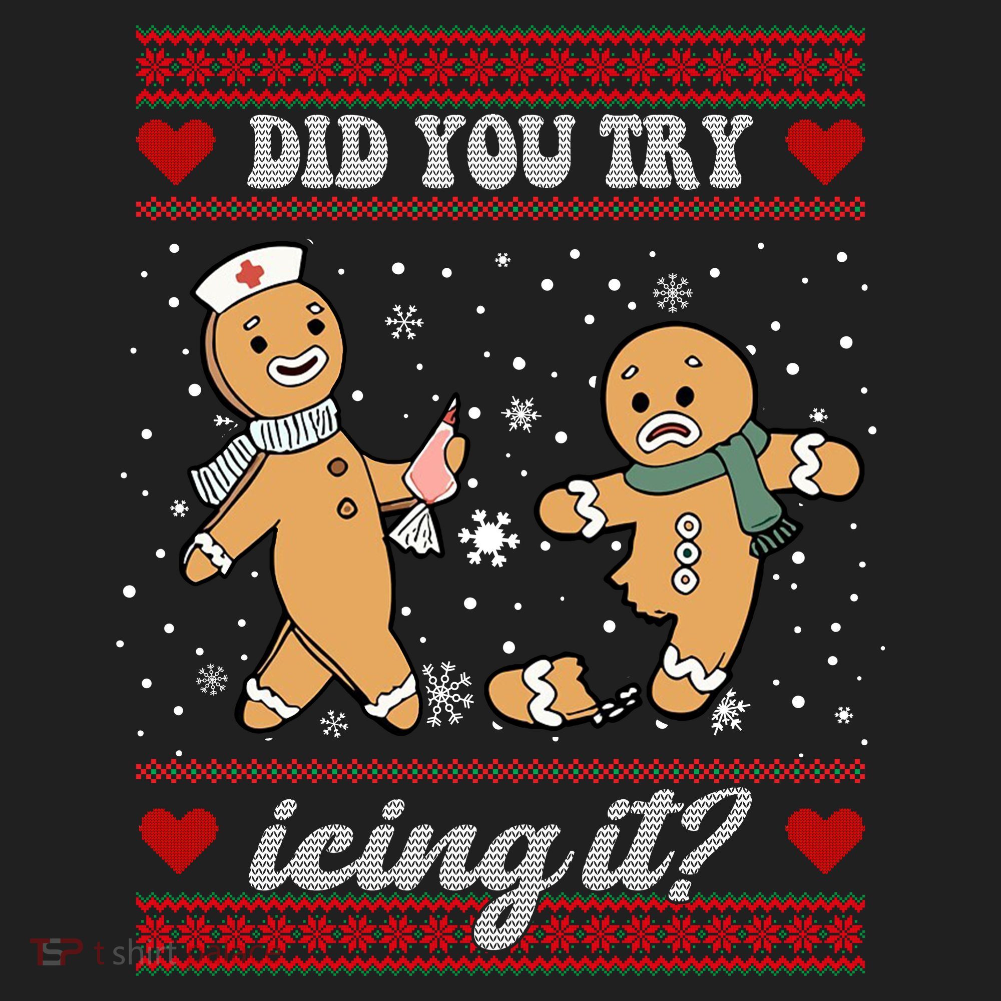 Did You Try Icing It Funny Christmas Gingerbread Cookie Tumbler