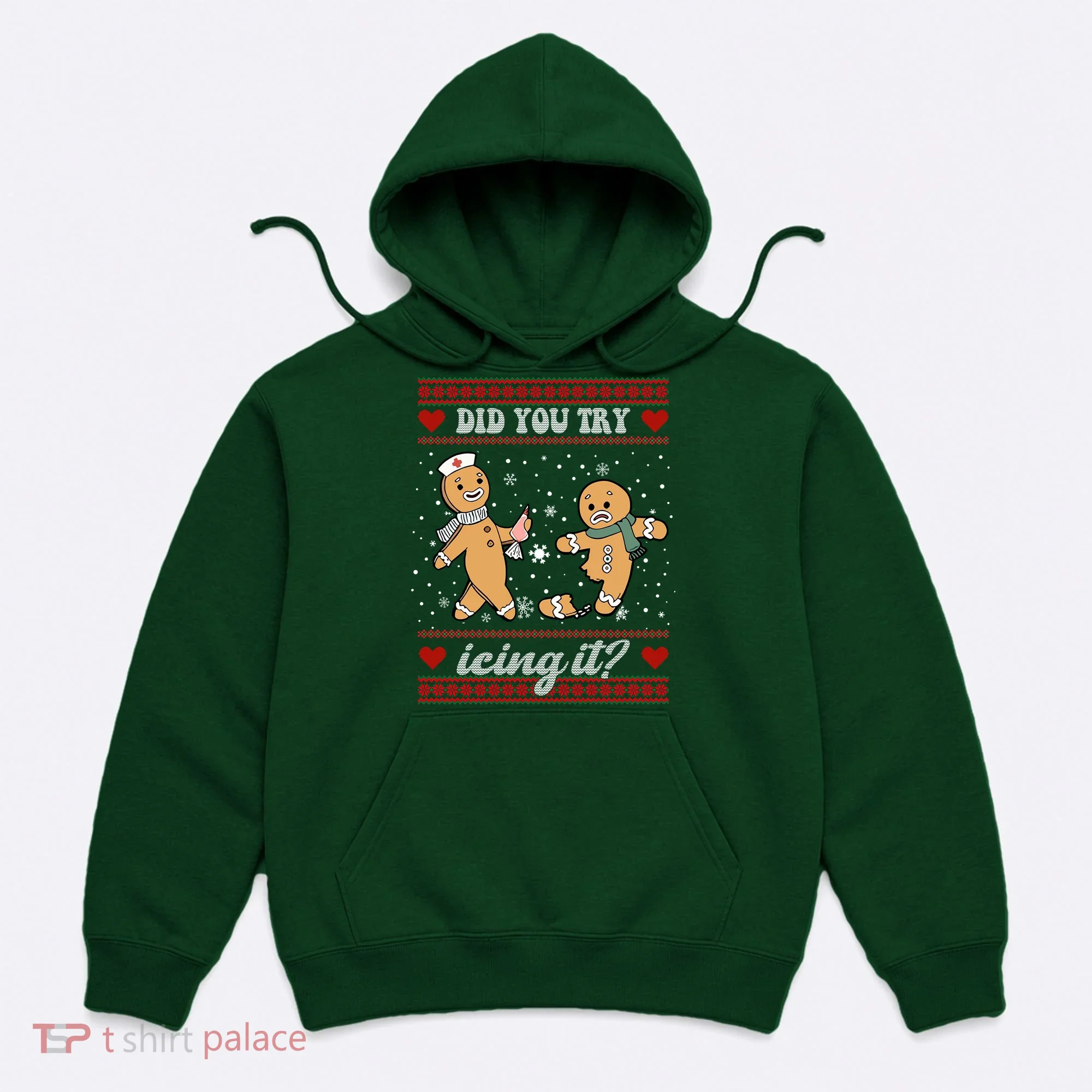 Did You Try Icing It Funny Christmas Gingerbread Cookie Hoodie