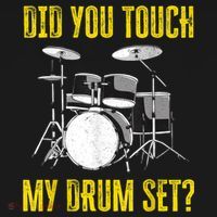 Did You Touch My Drum Set Funny Percussion Music Bucket Hat thumb 4