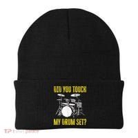 Did You Touch My Drum Set Funny Percussion Music Beanie thumb 0