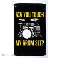 Did You Touch My Drum Set Funny Percussion Music Golf Towel thumb 0