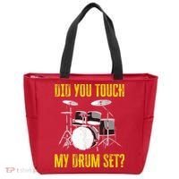 Did You Touch My Drum Set Funny Percussion Music Tote Bag thumb 0