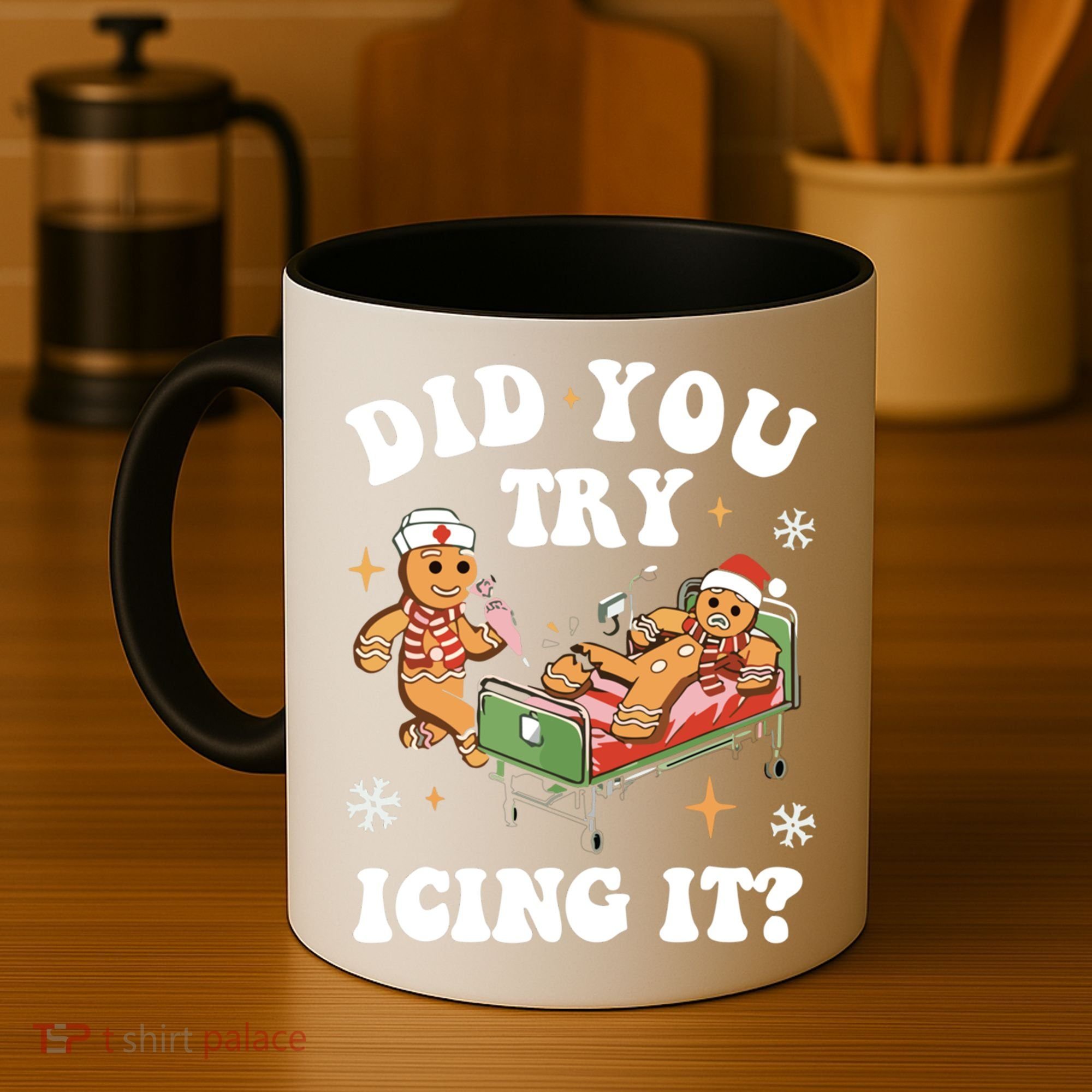 Did You Try Icing It Funny Nurse Christmas Gift Coffee Mug