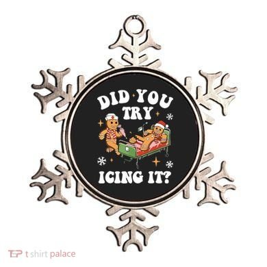 Did You Try Icing It Funny Nurse Christmas Gift Ornament
