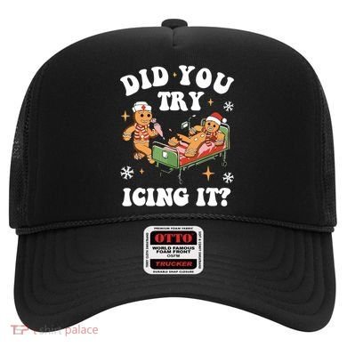 Did You Try Icing It Funny Nurse Christmas Gift Hat