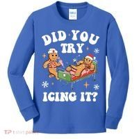 Did You Try Icing It Funny Nurse Christmas Gift Kids Long Sleeve Shirt thumb 0