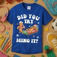 Did You Try Icing It Funny Nurse Christmas Gift Kids T-Shirt thumb 3